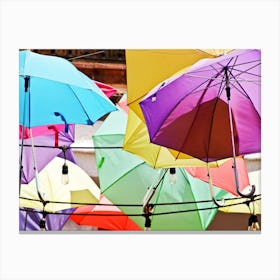 Queretaro Color Umbrellas Canvas Print
