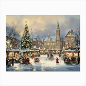 Christmas Market 5 Canvas Print