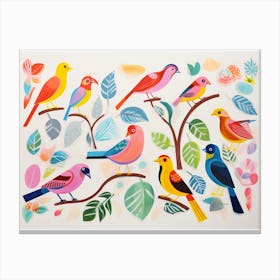 Colourful Bird Painting 5 Canvas Print