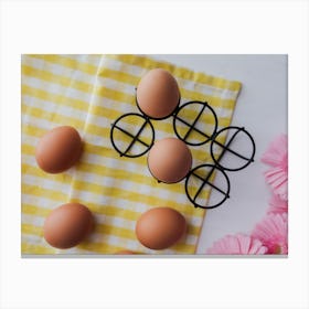 Eggs On A Table 9 Canvas Print