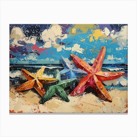 Starfish On The Beach 8 Canvas Print
