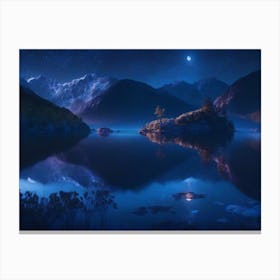 Night In The Mountains 1 Canvas Print