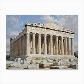 Greek Monuments Canvas Print