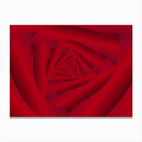 Rose Flower Swirl Pattern Canvas Print