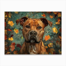 Pitbull Fine Art Portrait 2 Canvas Print