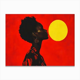 Silhouette Of A Woman 5 Canvas Print