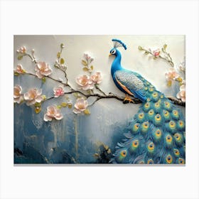 Peacock Painting Canvas Print