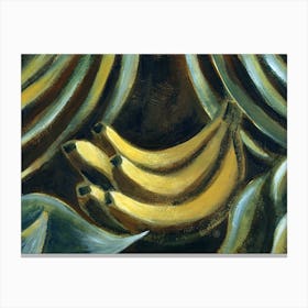 Bananas - painting hand painted classical figurative old masters style food kitchen yellow banana Canvas Print