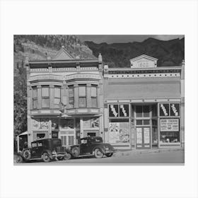 Store Building, Ouray Is The Center Of A Gold Mining Region And Is Developing As A Tourist Center Ouray, Colorado By Canvas Print