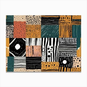 Patchwork Pattern Canvas Print