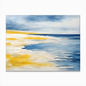 Abstract Yellow Sand Canvas Print