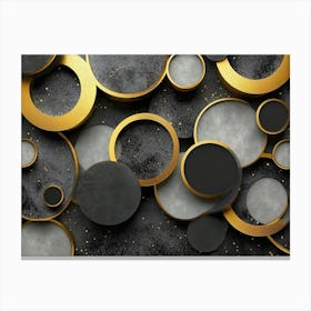 Abstract Circles Canvas Print