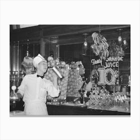 Untitled Photo, Possibly Related To Soda Jerker Flipping Ice Cream Into Malted Milk Shakes, Corpus Christi Canvas Print