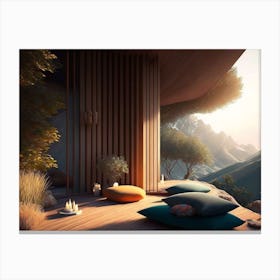 Meditative space Canvas Print