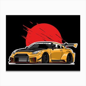 R35 Libery Walk Orange Canvas Print