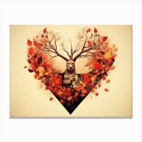 Heart Of Autumn Canvas Print