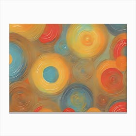 Abstract Circles 4 Canvas Print