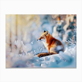 Silent Watcher – Serenity in the Winter Wilderness Canvas Print