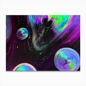 Galaxy Spheres Canvas Print