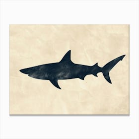 Angel Shark Silhouette 1 Canvas Print