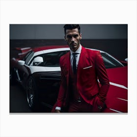 Bussinness Man Red (113) Canvas Print