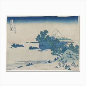 Seven Mile Beach In Sagami Province (1830–1833) , Katsushika Hokusai Canvas Print
