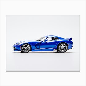 Toy Car Dodge Viper Blue Canvas Print