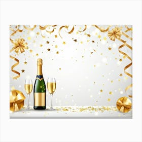 New Year Background Canvas Print