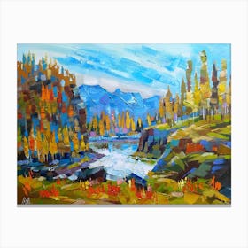 Autumn trees Canvas Print