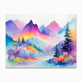 Mountain landscapes 16 Canvas Print