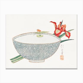 Bowl Of Water With Tiny Boatman Floating, Yamada Hogyoku Canvas Print