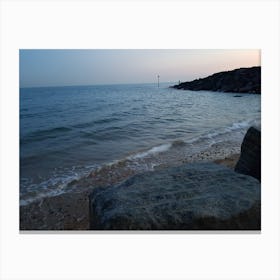 Beach at Night 3 Canvas Print