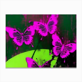 Pink Butterflies 5 Canvas Print