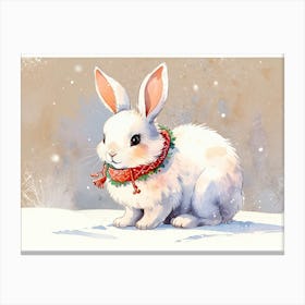 Snow Bunny Canvas Print