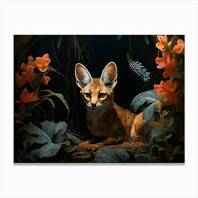 Bengal Fox Painting 1 Canvas Print