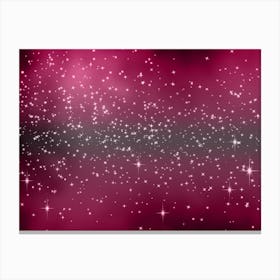 Light Pink Shades Shining Star Background Canvas Print