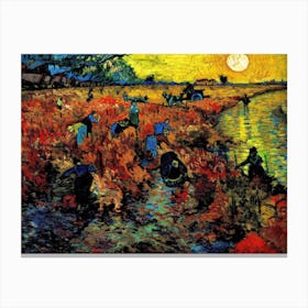 Vincent Van Gogh The Red Vineyard Canvas Print