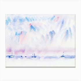 Bermuda Sky And Sea With Boats, Charles Demuth Canvas Print