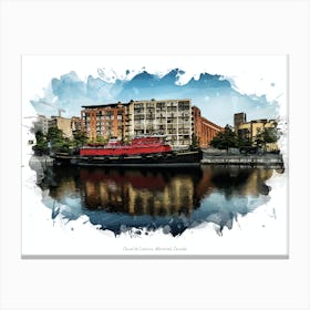 Canal De Lachine, Montréal, Canada Canvas Print