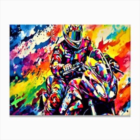 Rad Rider - Motocross Rider Canvas Print