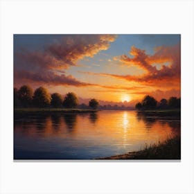 Gorgeous Evening Sunset Canvas Print