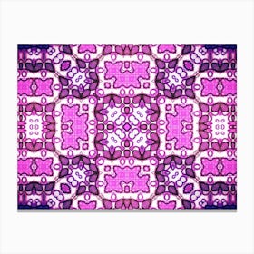 Modern Art Pink Pattern Canvas Print