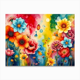 Colorful Flowers Canvas Print