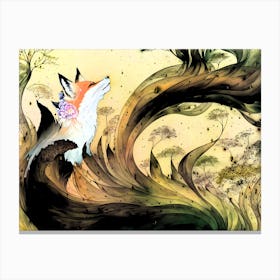 Enchanted Spirit Fox 2 Canvas Print