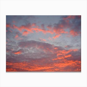 Pink Clouds Sunset Canvas Print