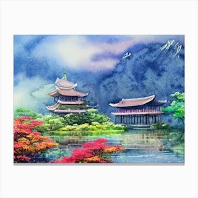 Sanctuary Of Autumn Hues  Canvas Print