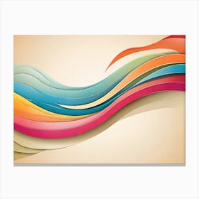 Abstract Wave Background 2 Canvas Print