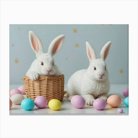 Easter Bunnies Canvas Print