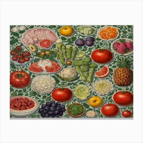 Fruits And Vegetables 3 Canvas Print