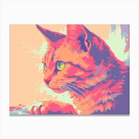 Cat Painting 1 Canvas Print